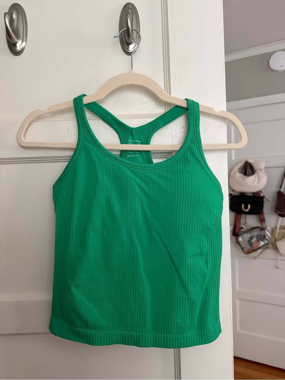 Amazon Emerald Green Ribbed Racerback Tank